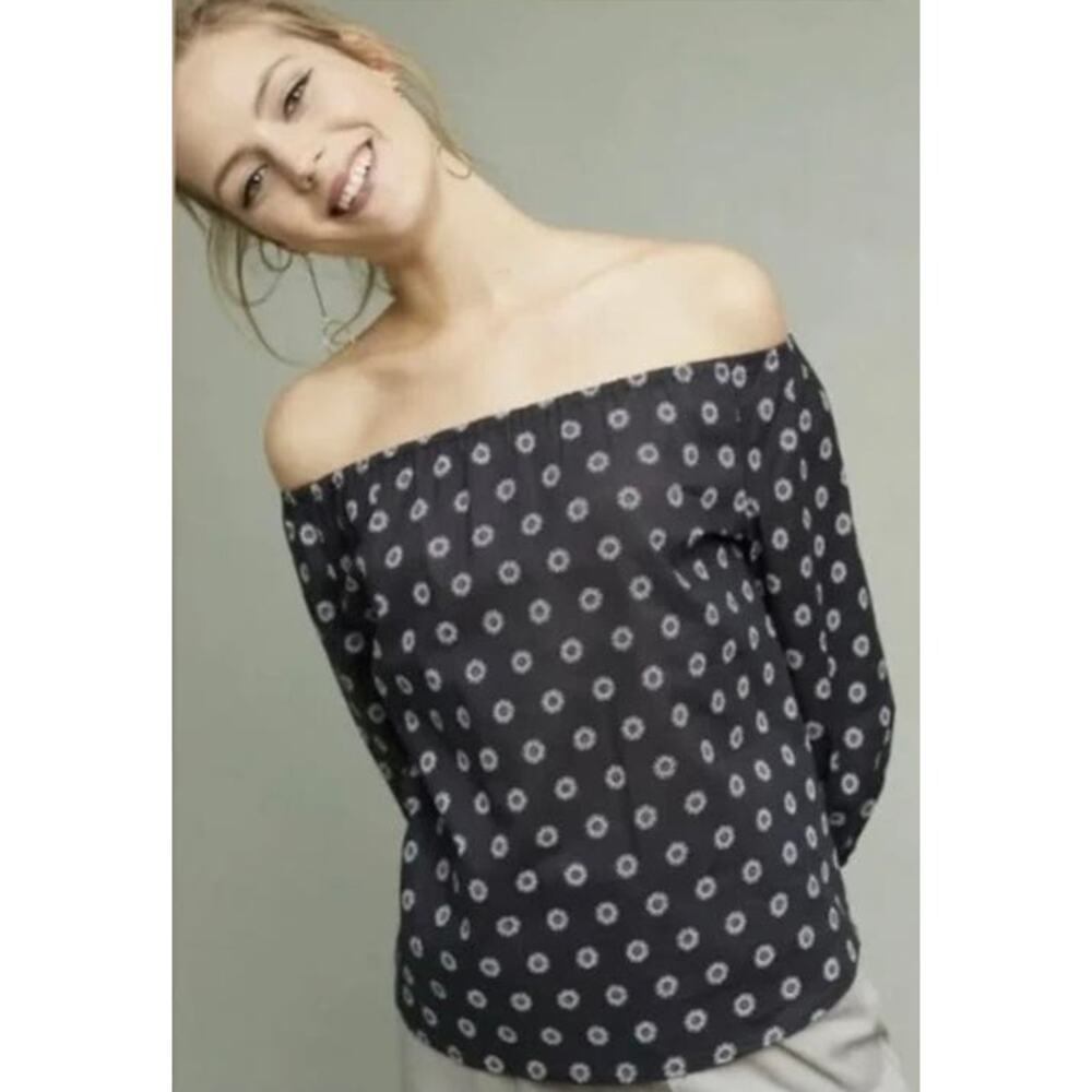 Anthropologie Maeve Maiden Off-The-Shoulder Blouse Size M